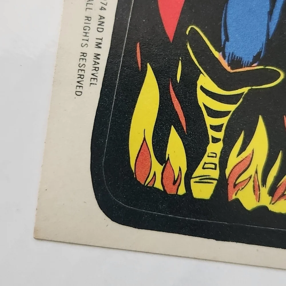 🔨RARE Tan Back Vintage 1973 Wacky Packages - Thor Sticker (Topps) ⚡🔨